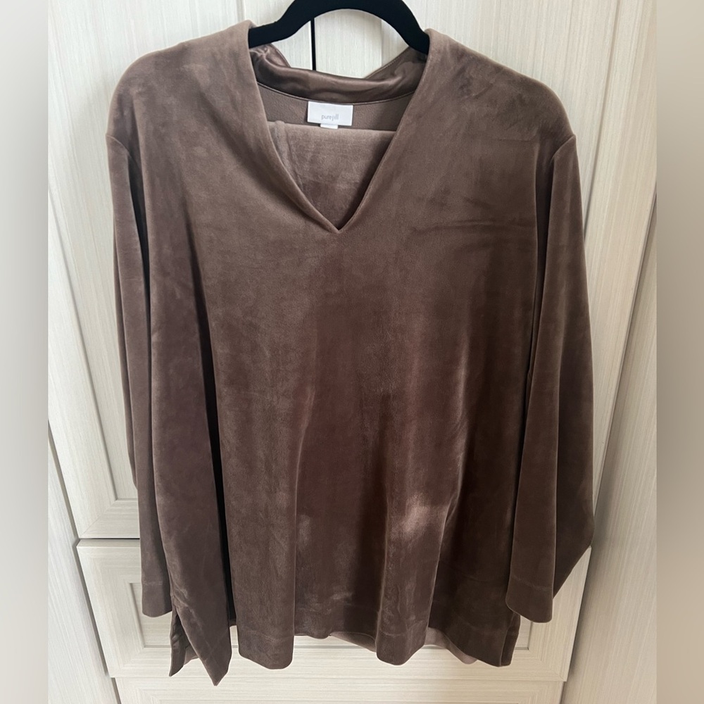 Pure Jill Velour Set (top and pants) size XL